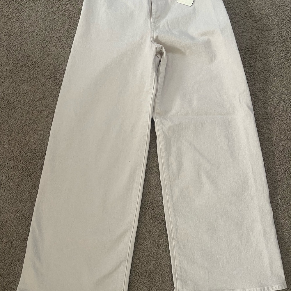 Wide-Leg kakhi Pants